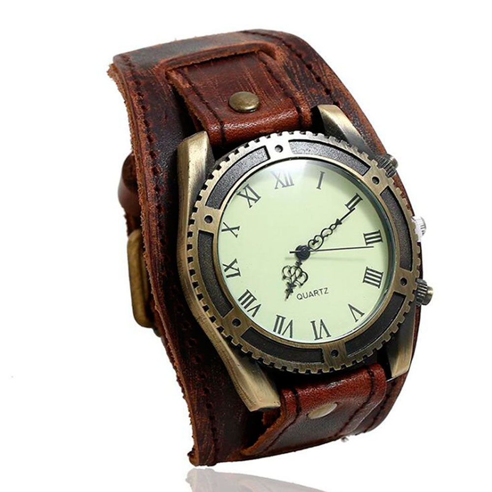 Vintage Pocket Watch - 2025 Hot Selling Vintage Cow Leather