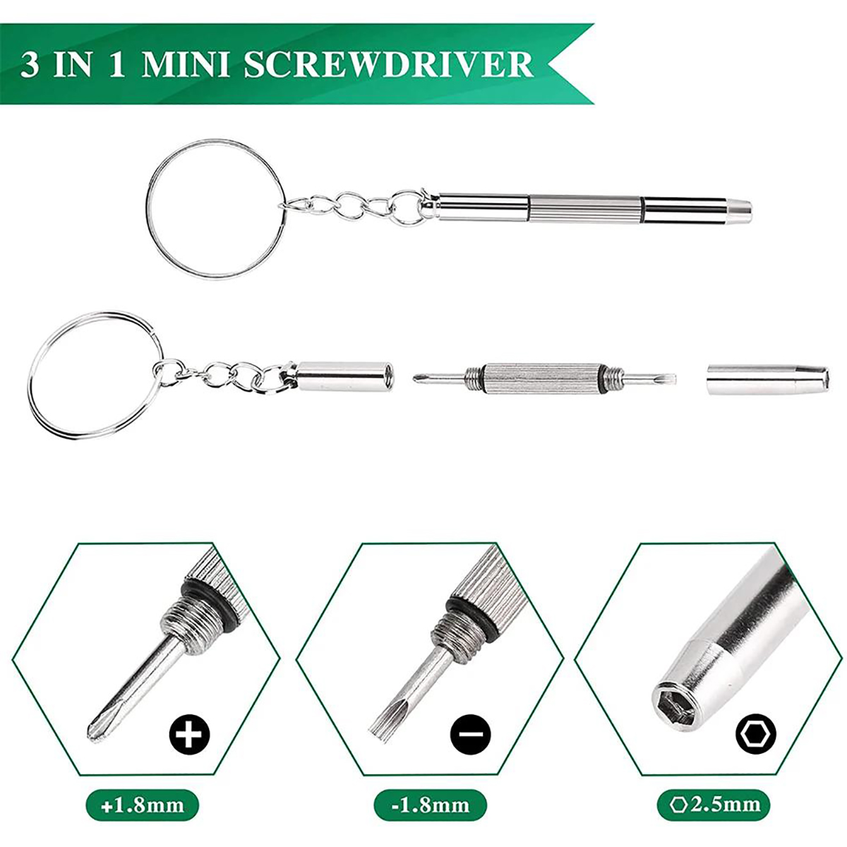 1/2PCS Precision 3 in1 Screwdr – Jewelry Watches Repair recenzja i cena