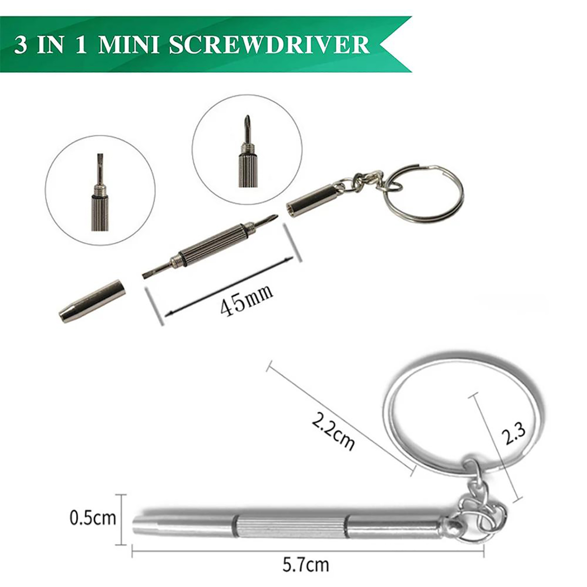 1/2PCS Precision 3 in1 Screwdr – Jewelry Watches Repair recenzja i cena