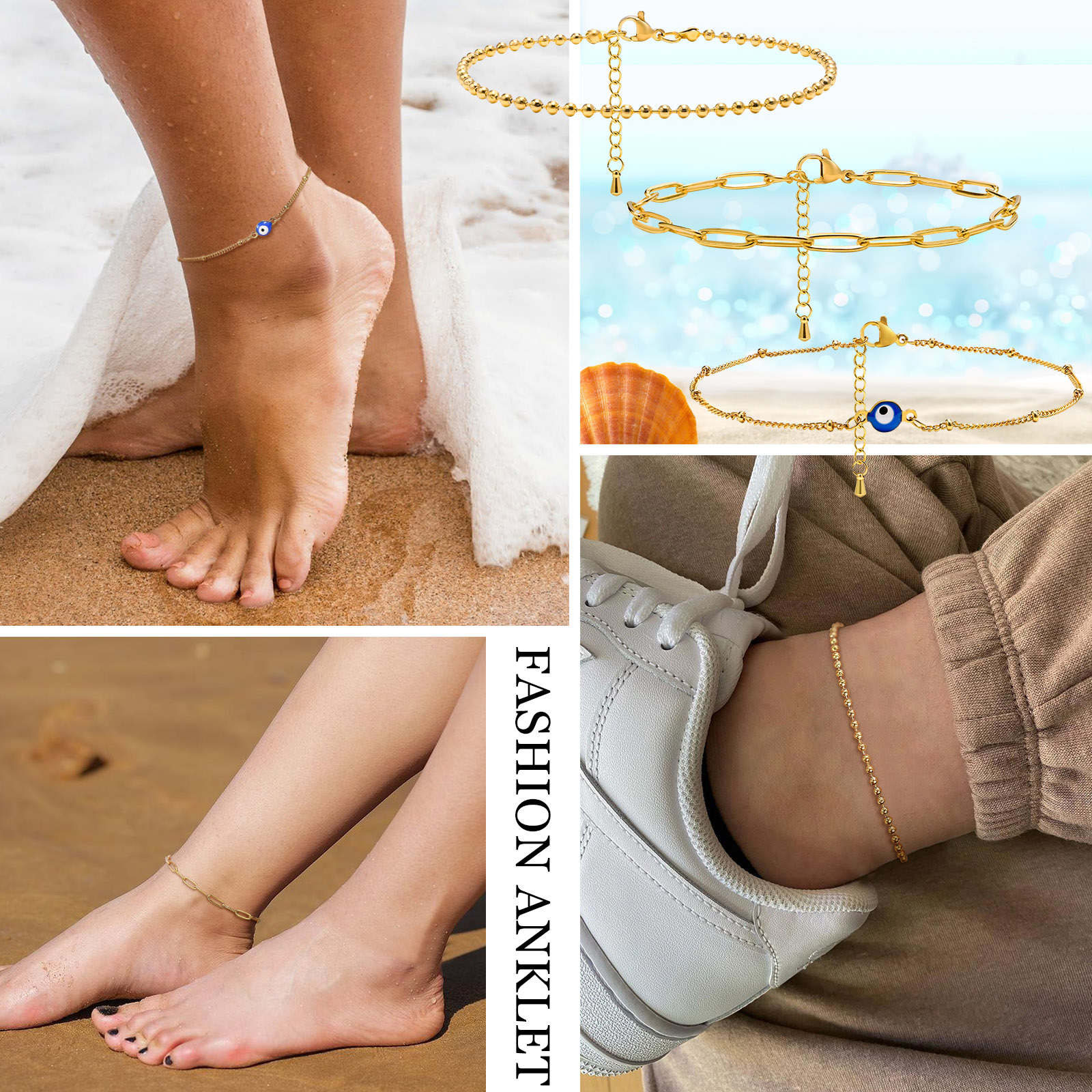 Evil Eye  Anklet Bracelet on L – Jc Jewelry & Watches Photos recenzja i cena