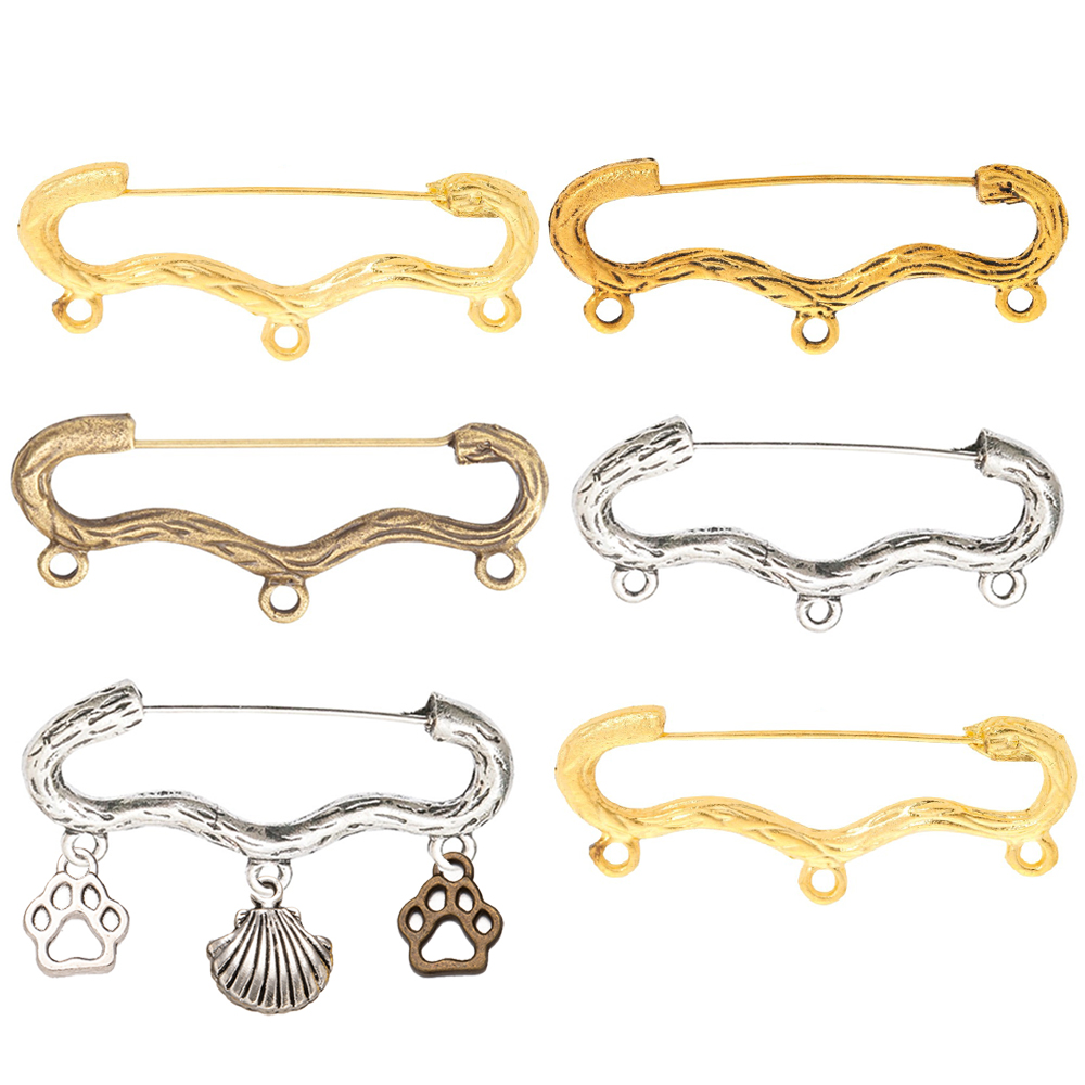10pcs/LoT Vintage Wave Shape B – Vintage Brooch Pin recenzja i cena