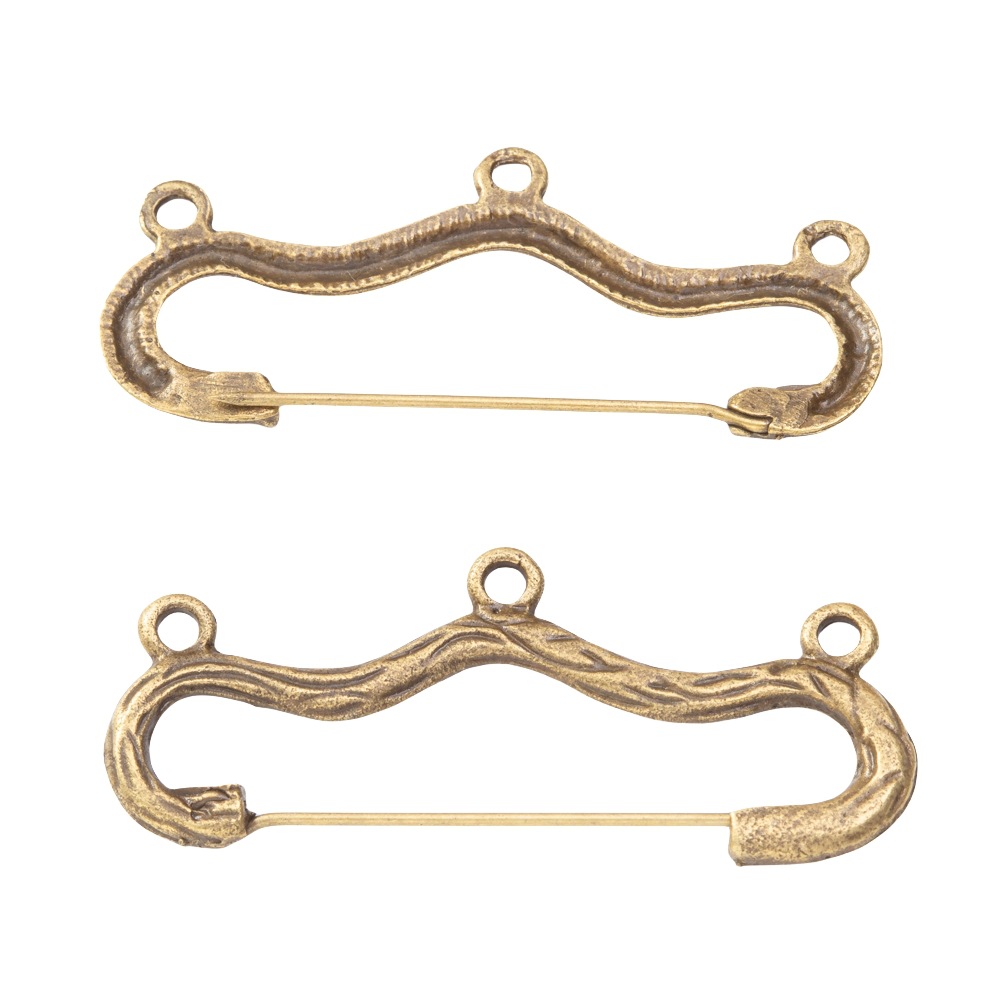 10pcs/LoT Vintage Wave Shape B – Vintage Brooch Pin recenzja i cena