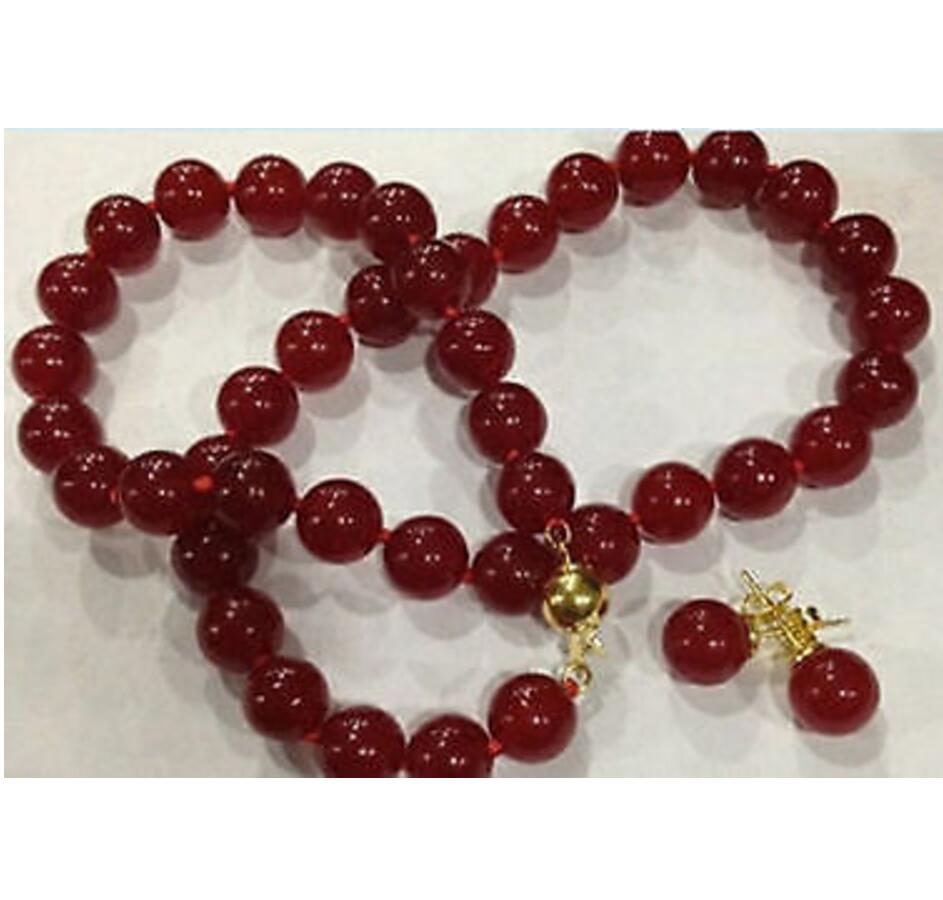 Jewelry 8mm Red jade Round Bea – Fine Jewelry Watches Women recenzja i cena