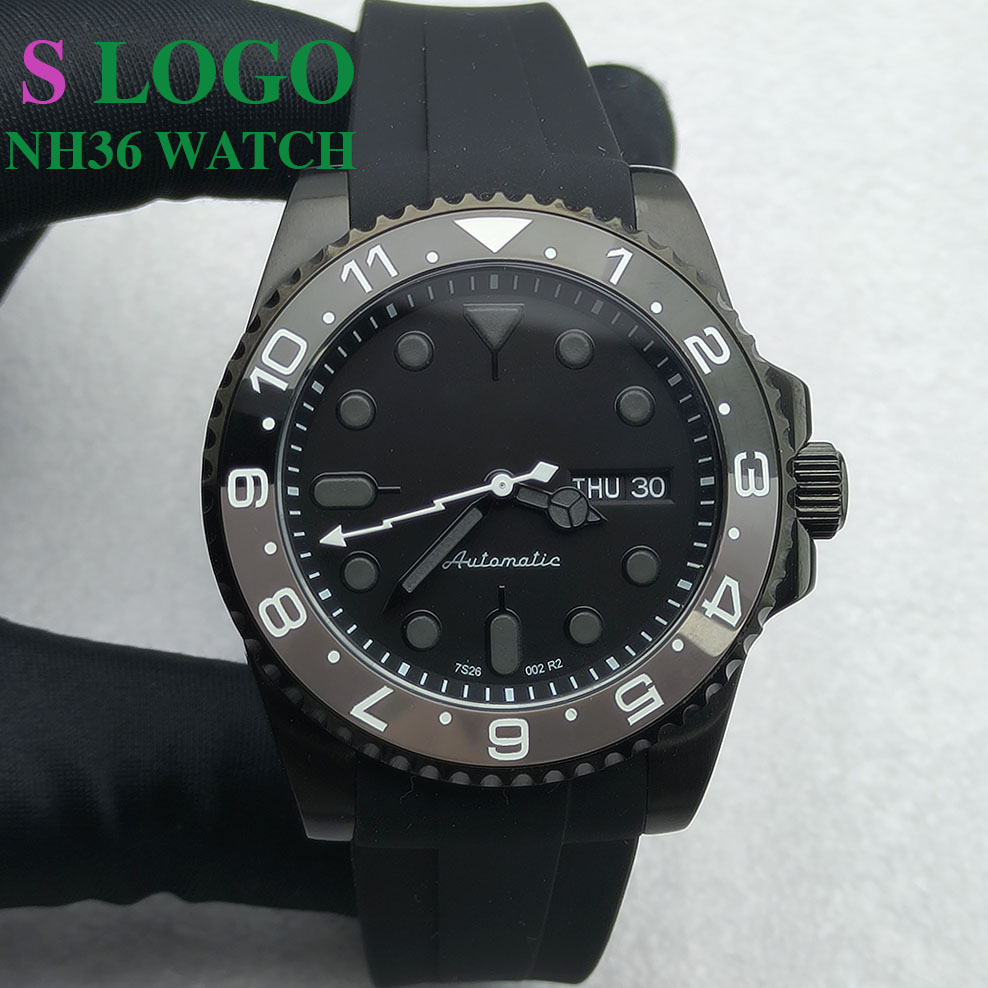 40MM NH36 Watch Black Men's St – Jewelry For Watches recenzja i cena
