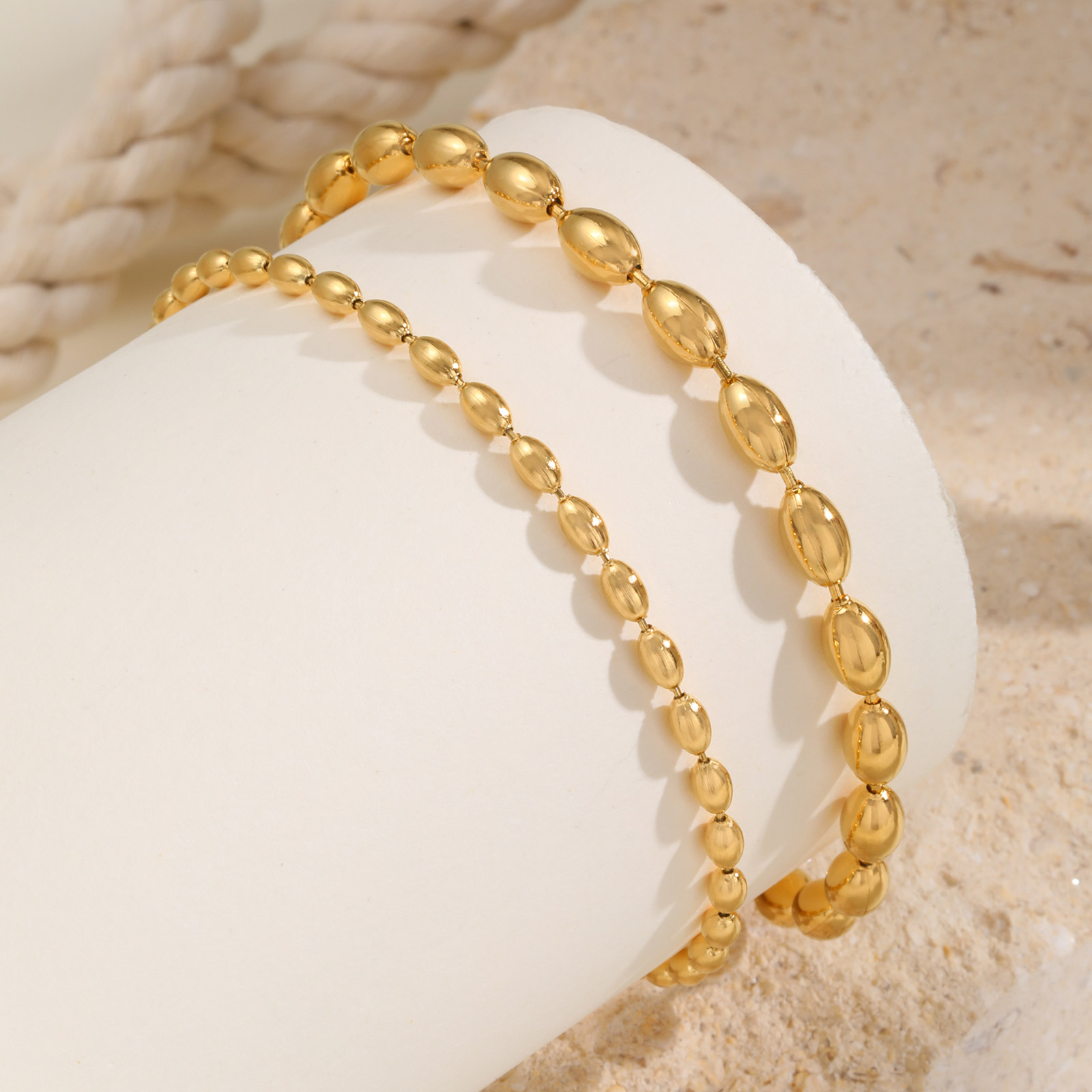 Stainless Steel Rugby Bead Cha – Jc Jewelry & Watches Photos recenzja i cena