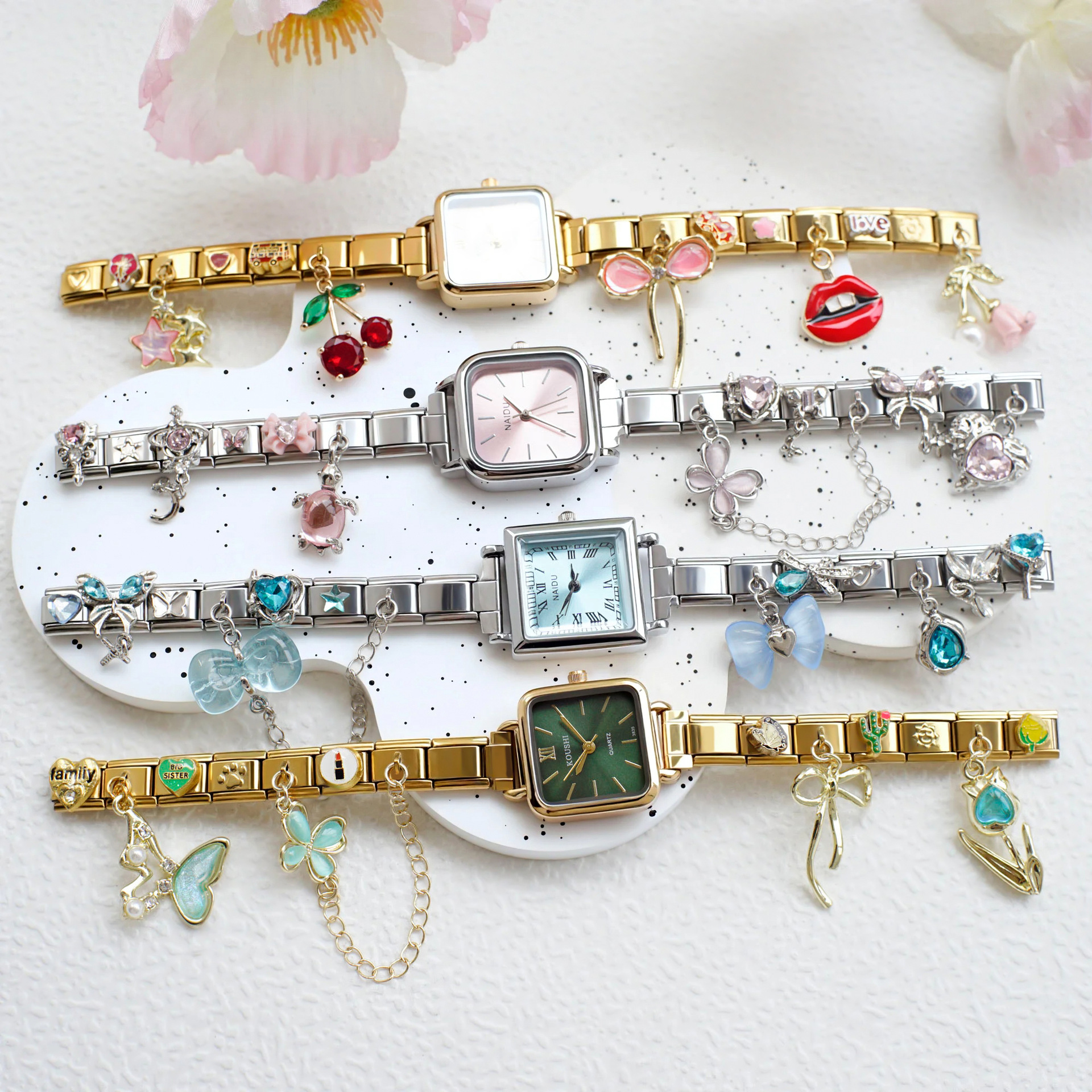 Women Square Italian Watch Sta – Jewelry Making Watches recenzja i cena