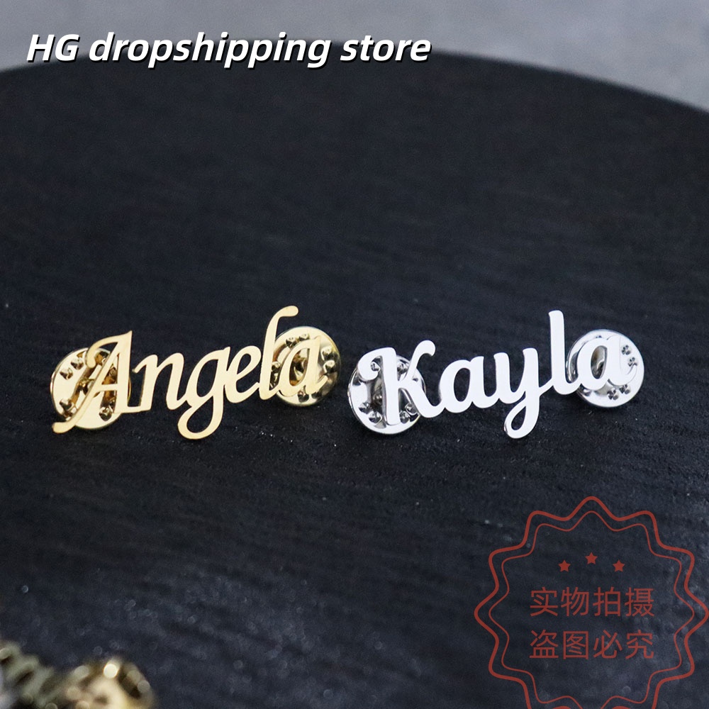 Custom Nameplate Brooch Person – Vintage Brooch Pin recenzja i cena