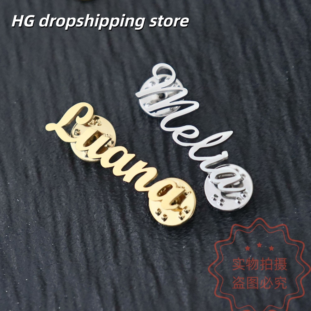 Custom Nameplate Brooch Person – Vintage Brooch Pin recenzja i cena