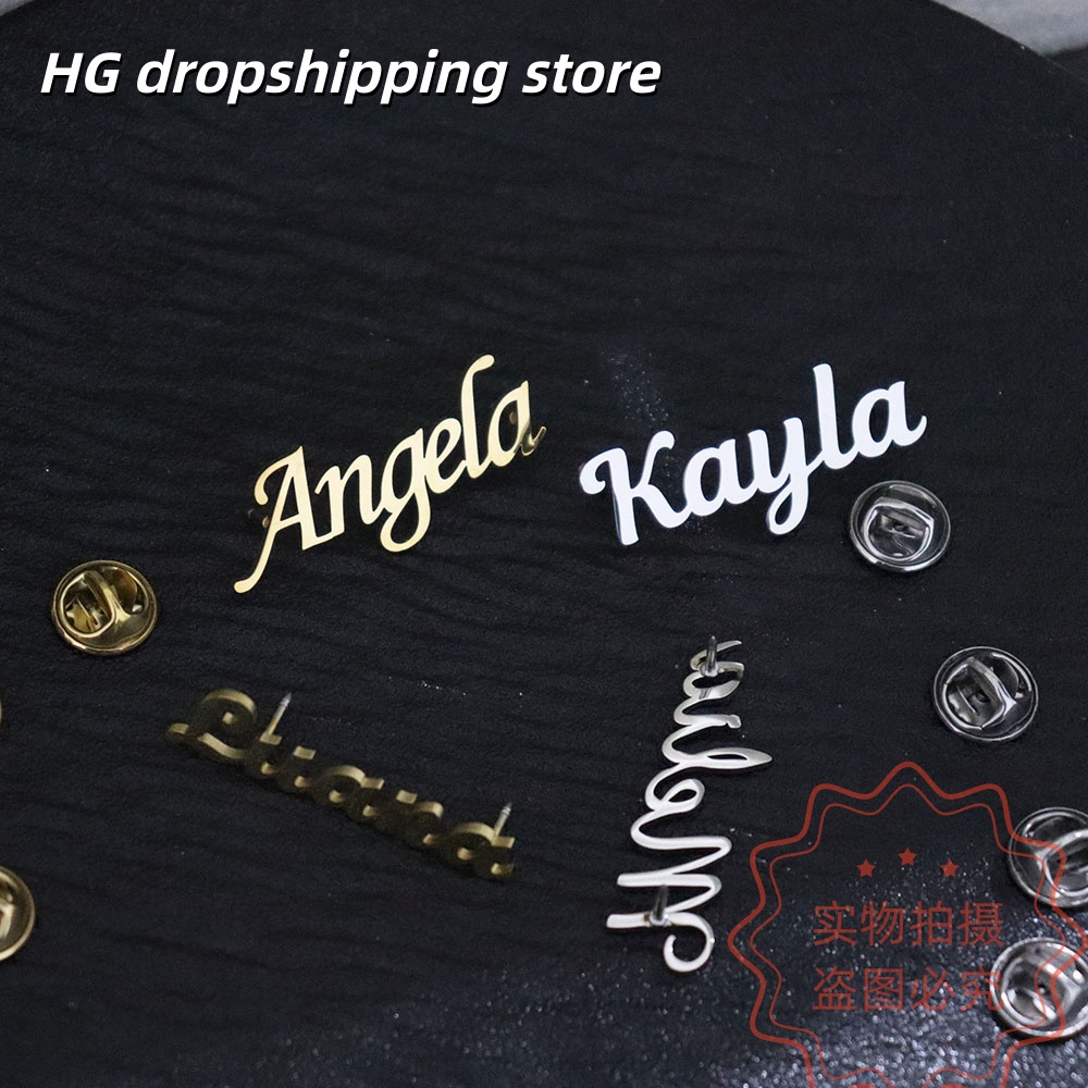 Custom Nameplate Brooch Person – Vintage Brooch Pin recenzja i cena