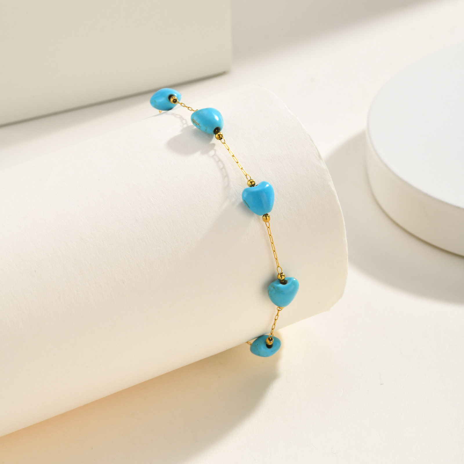 Turquoise Heart Anklet, Women' – Jc Jewelry & Watches Photos recenzja i cena