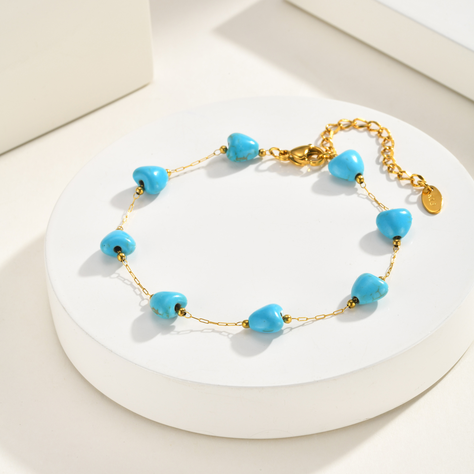 Turquoise Heart Anklet, Women' – Jc Jewelry & Watches Photos recenzja i cena