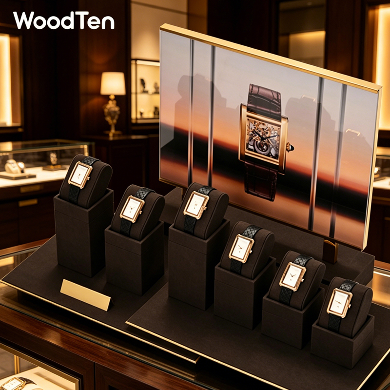 WoodTen Microfibe Watch Stand  – Watches Jewelry Holder recenzja i cena