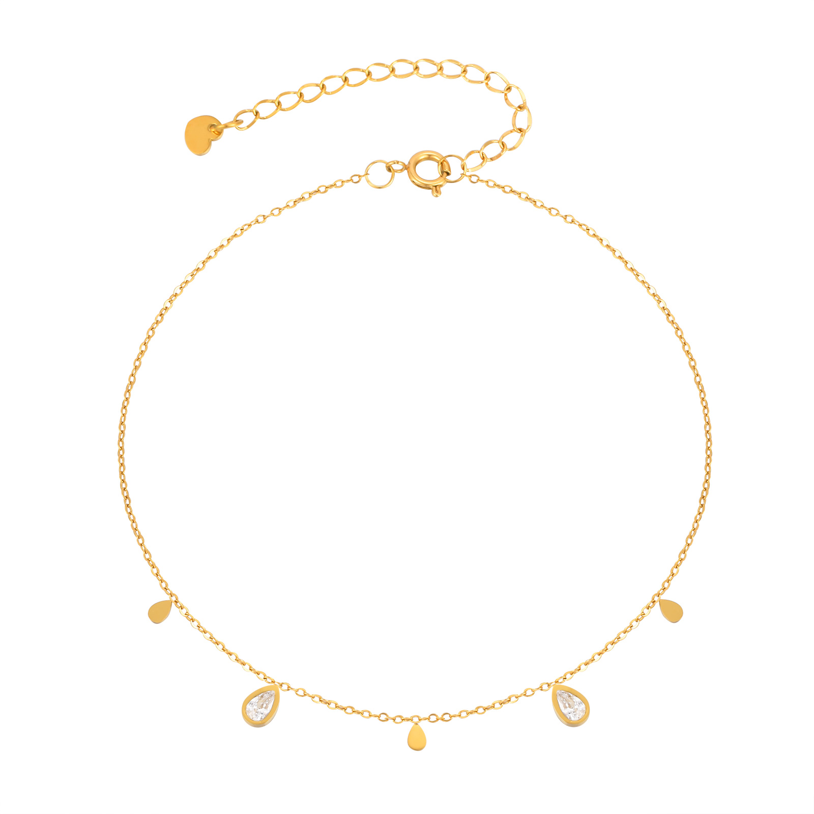 Dainty Water Drop Zircon Ankle – Jc Jewelry & Watches Photos recenzja i cena