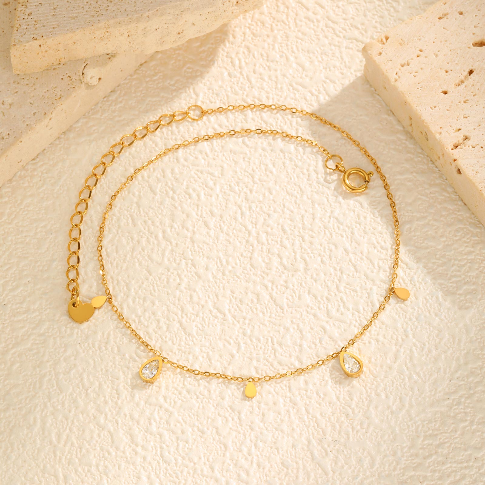 Dainty Water Drop Zircon Ankle – Jc Jewelry & Watches Photos recenzja i cena