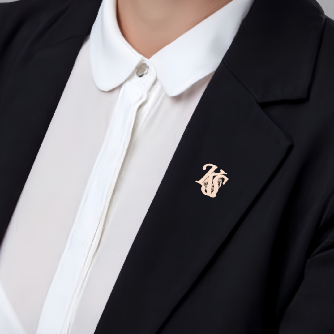 Personalized Initials Jacket L – Vintage Brooch Pin recenzja i cena