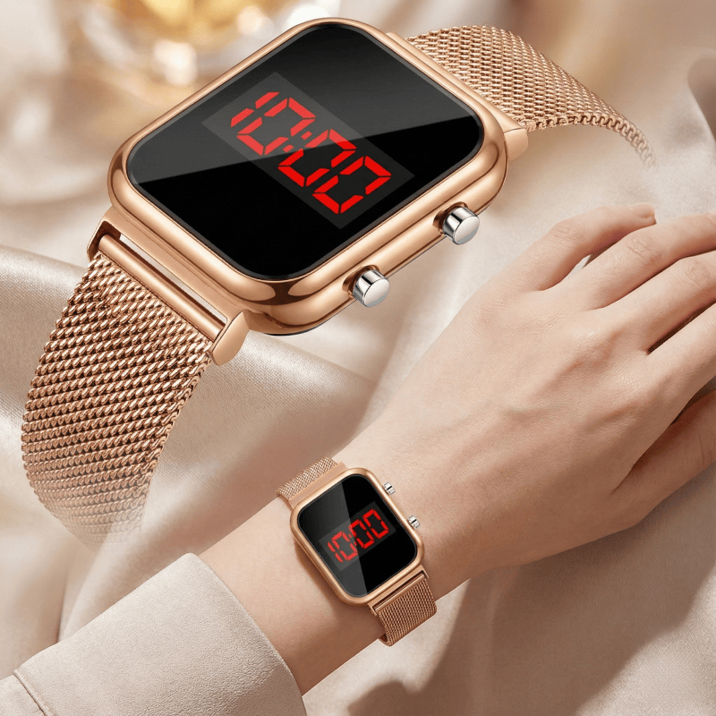 Fashion Magnetic Buckle Rectan – Jewelry Style Watches recenzja i cena