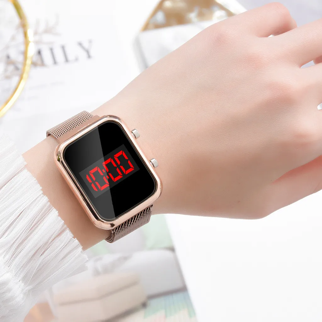 Fashion Magnetic Buckle Rectan – Jewelry Style Watches recenzja i cena