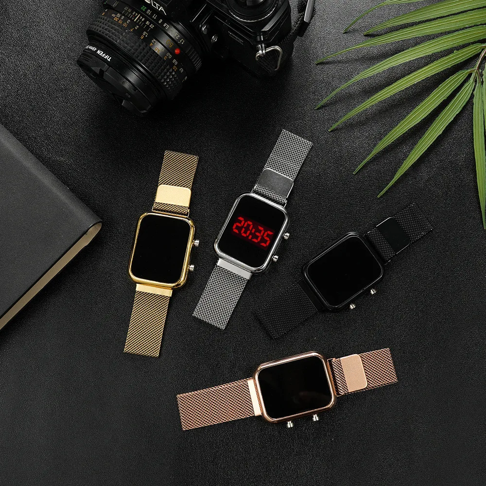 Fashion Magnetic Buckle Rectan – Jewelry Style Watches recenzja i cena
