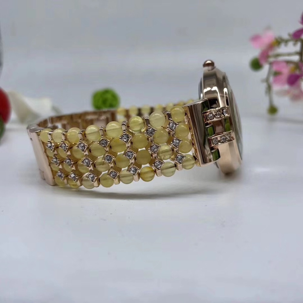 Natural Amber Stone Beads Brac – Fine Jewelry Watches Women recenzja i cena