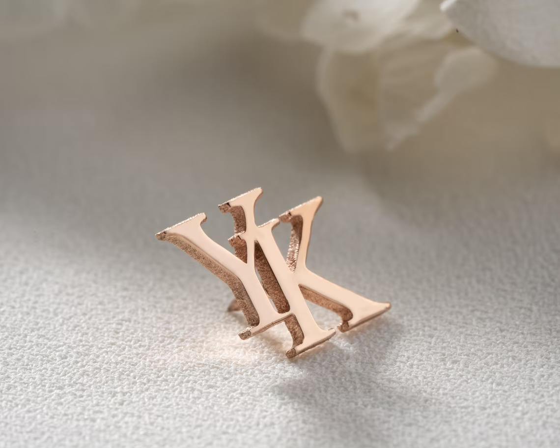 Personalized Initials Jacket L – Vintage Brooch Pin recenzja i cena