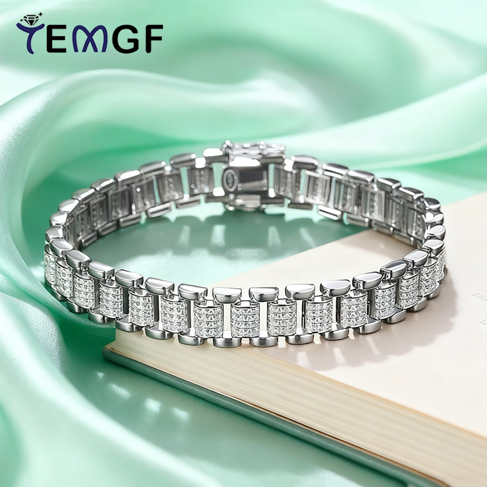 TEMGF Full Moissanite Bracelet – Fine Jewelry Watches Women recenzja i cena