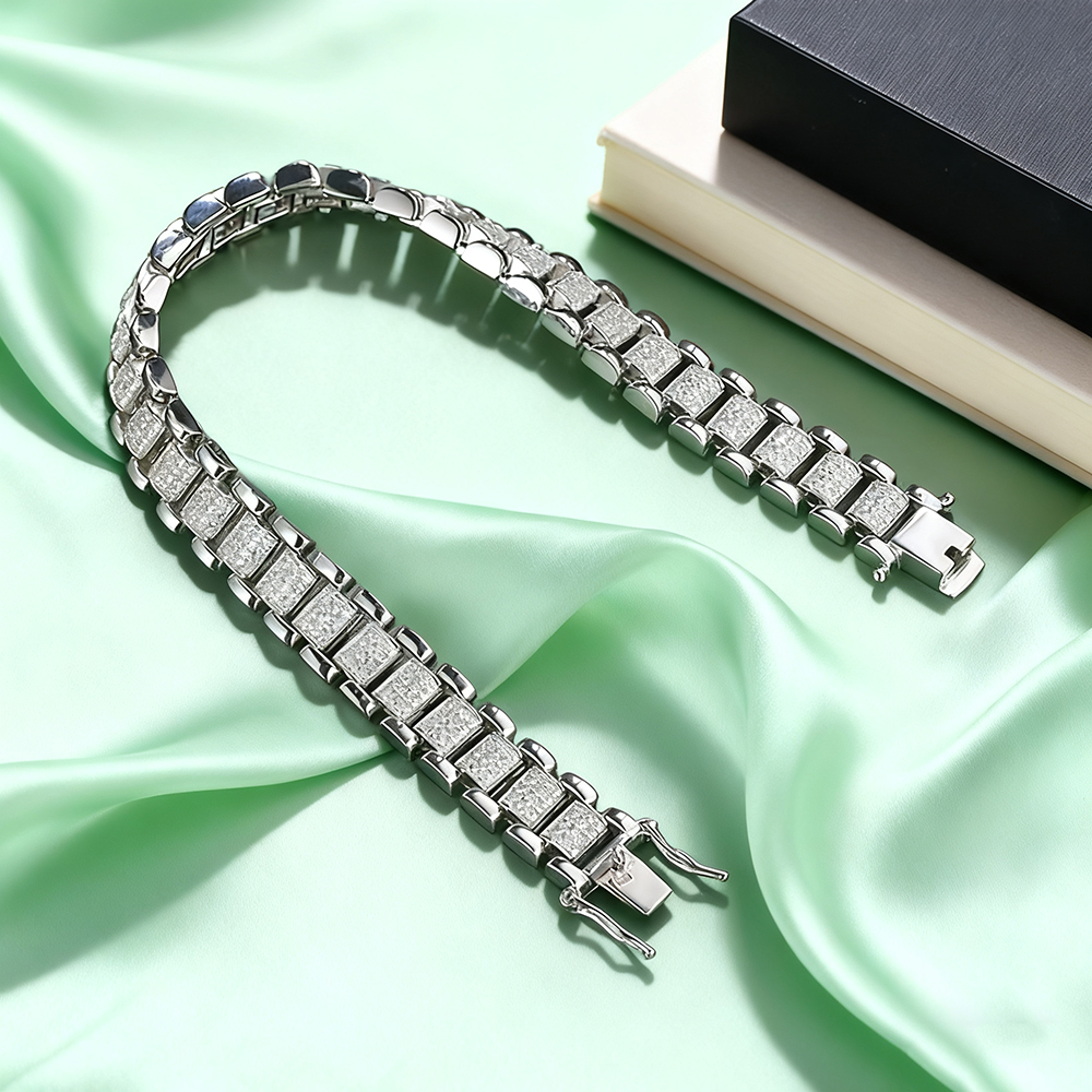 TEMGF Full Moissanite Bracelet – Fine Jewelry Watches Women recenzja i cena