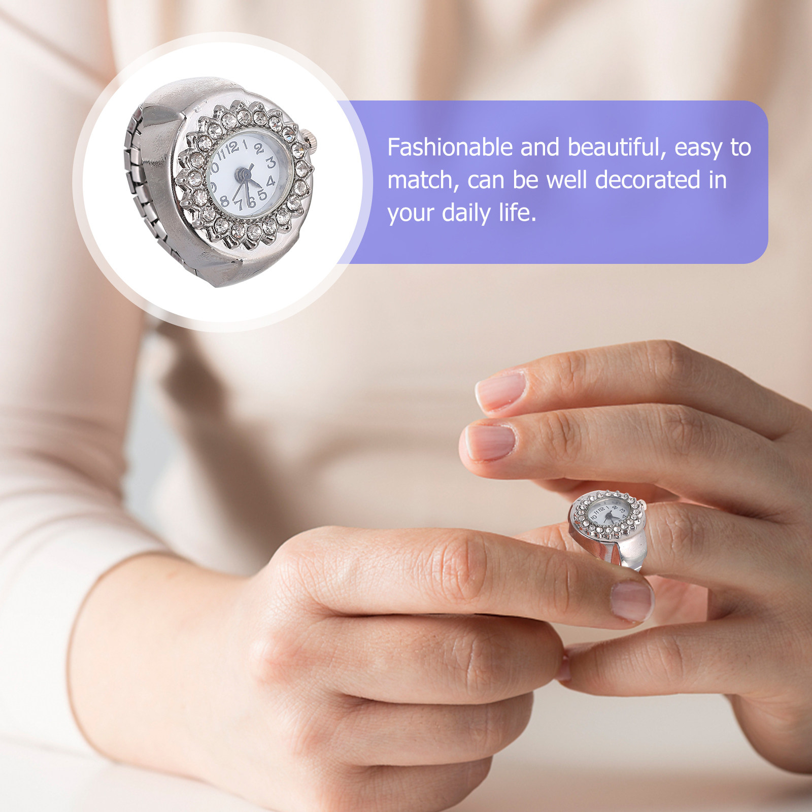 Diamond Elegant Finger Ring Wa – Unique Jewelry Watches recenzja i cena
