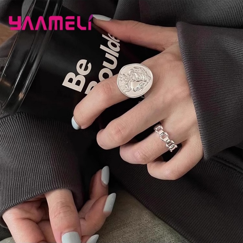 925 Silver  Watch Chain Rings  – Fine Jewelry Watches Women recenzja i cena
