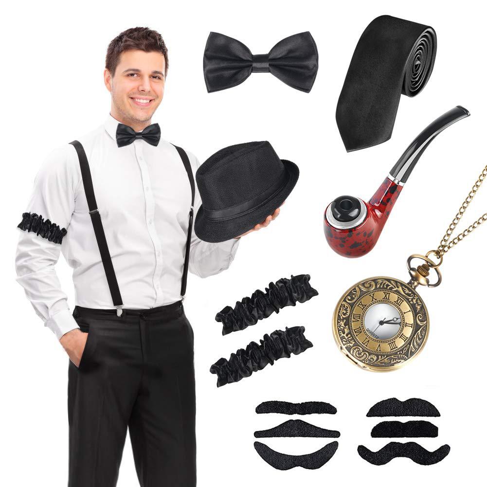 1920s Men's Ball Party Top Hat – Vintage Pocket Watch recenzja i cena