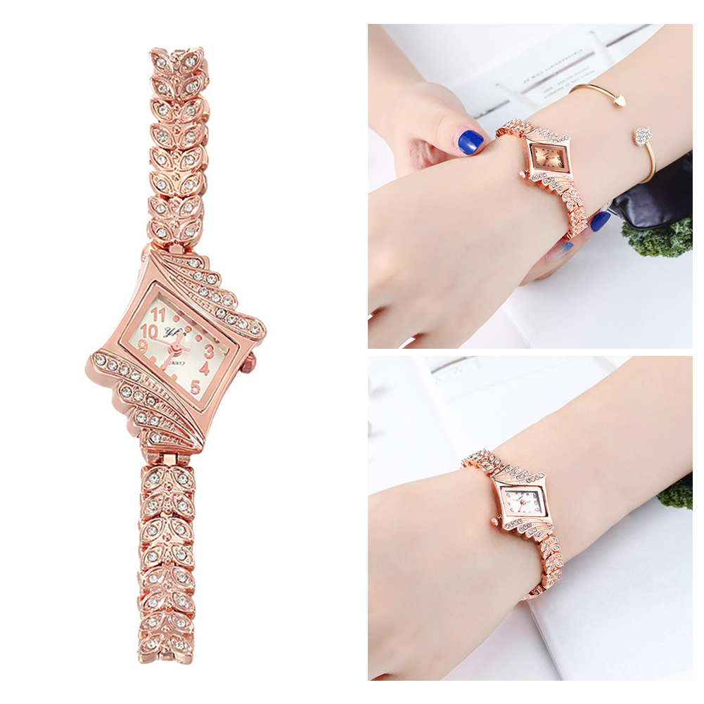 Unique Rhombus Inlaid Diamond  – Unique Jewelry Watches recenzja i cena
