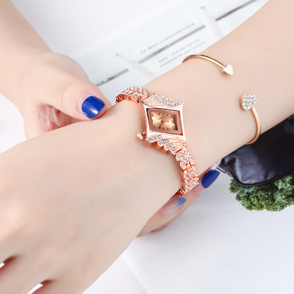 Unique Rhombus Inlaid Diamond  – Unique Jewelry Watches recenzja i cena