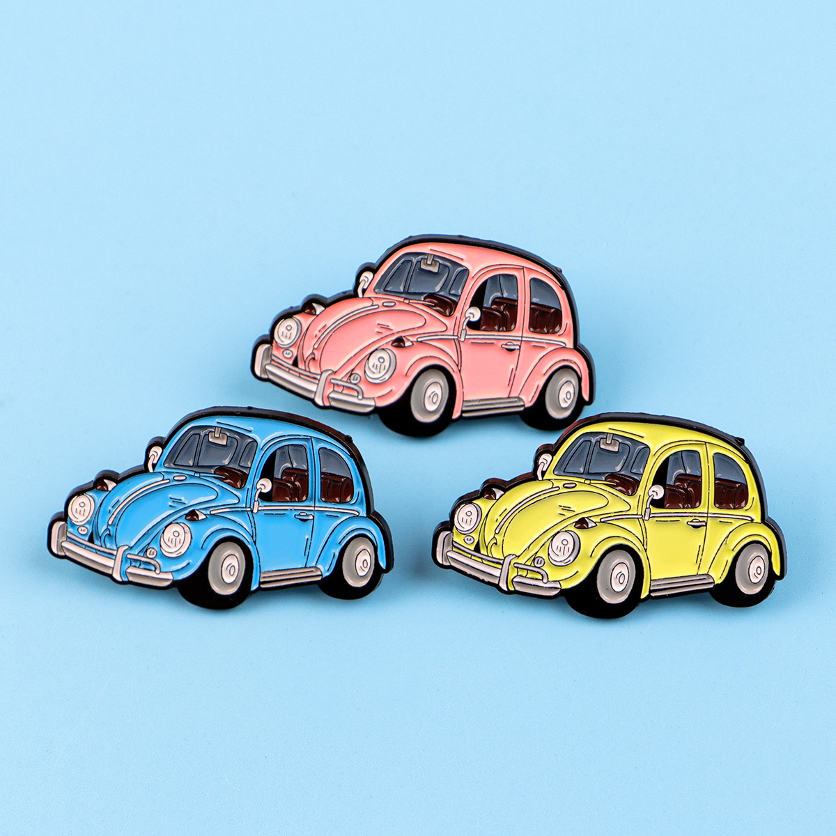 3pcs Vintage Car Enamel Pin Ca – Vintage Brooch Pin recenzja i cena