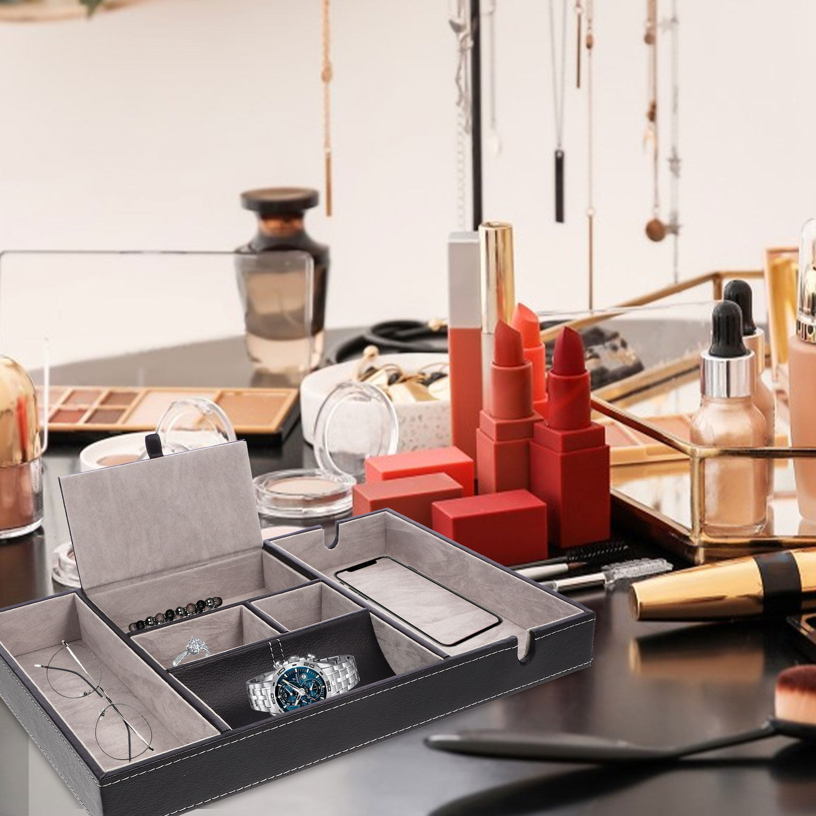 Multi-Grid Jewelry Storage Cas – Jewelry Style Watches recenzja i cena
