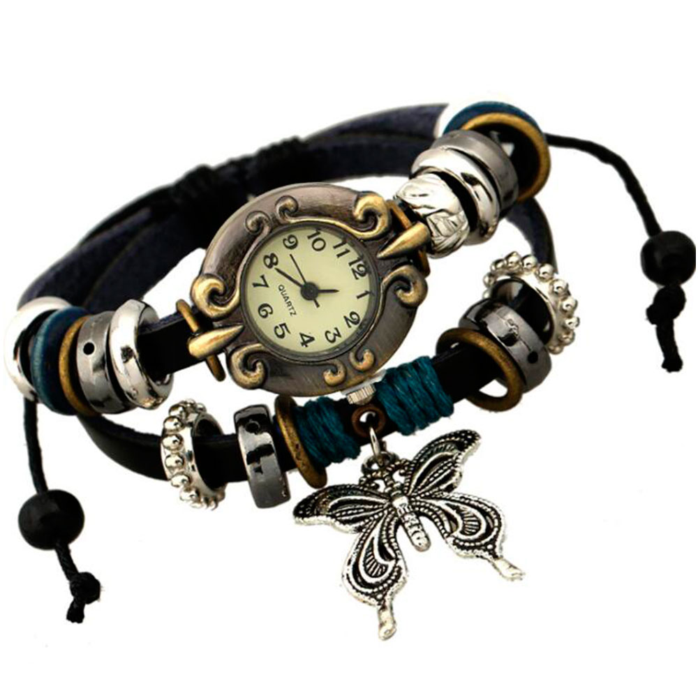 Handmade Butterfly Beads Brace – Vintage Pocket Watch recenzja i cena
