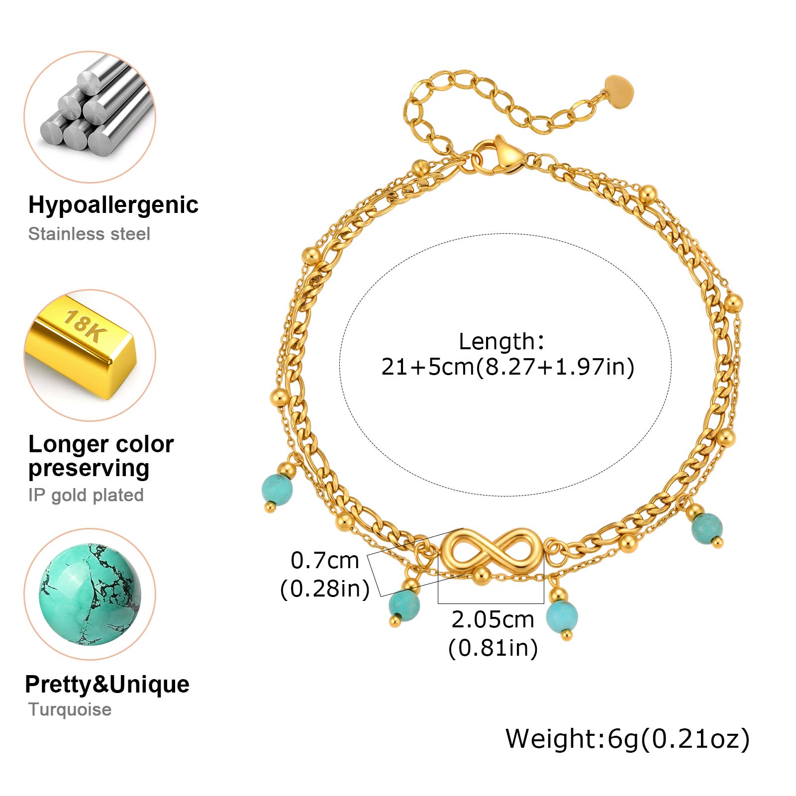 Vnox New Boho Double Layered I – Jc Jewelry & Watches Photos recenzja i cena