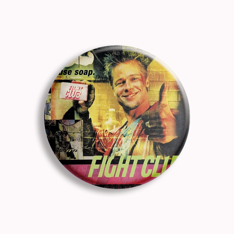 Retro Classic Movie Fight Club – Vintage Brooch Pin recenzja i cena
