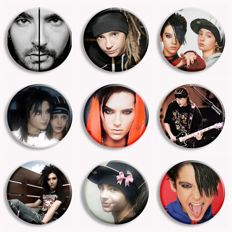 Rock Band Tokio Hotel Kaulitz  – Vintage Brooch Pin recenzja i cena