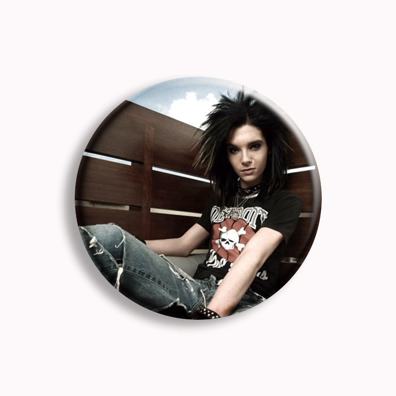 Rock Band Tokio Hotel Kaulitz  – Vintage Brooch Pin recenzja i cena
