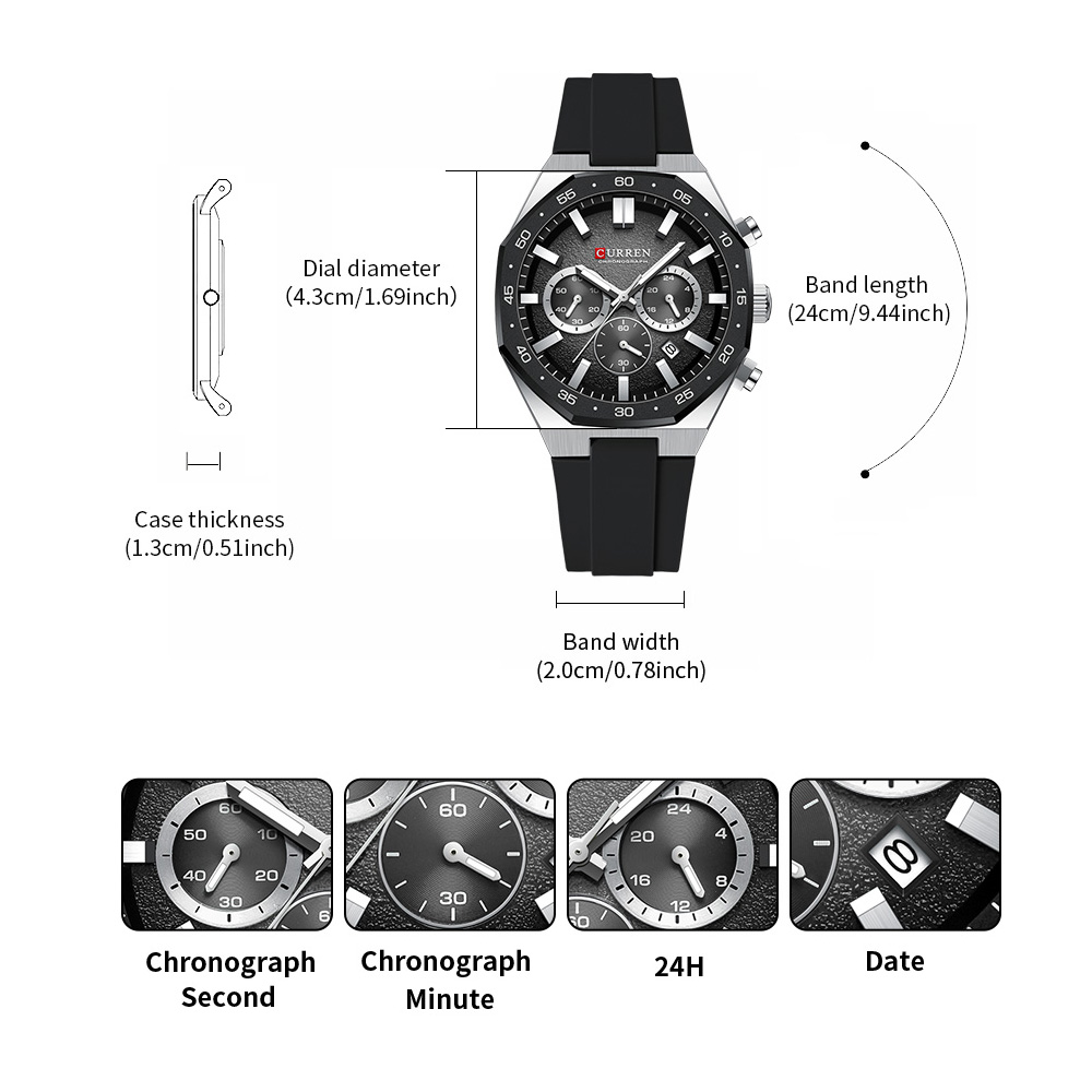 CURREN Fashion Casual Men Spor – Jewelry For Watches recenzja i cena