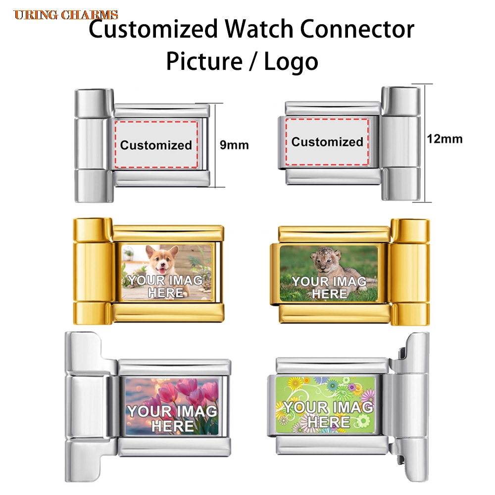 1 pair Picture Logo Customized – Jewelry Making Watches recenzja i cena