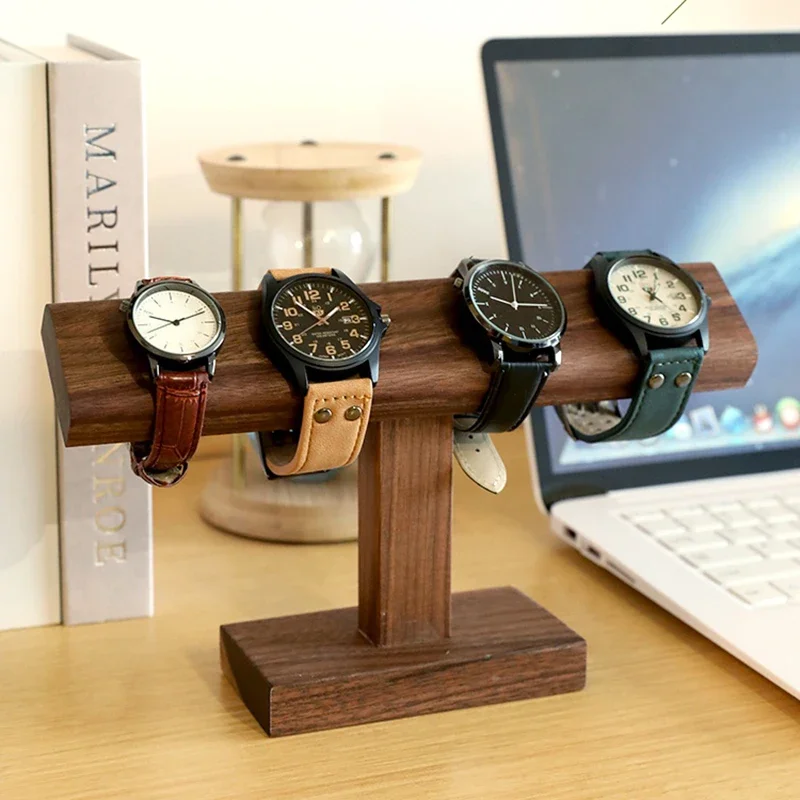 Wooden New T-Bar Vintage Walnu – Watches Jewelry Holder recenzja i cena
