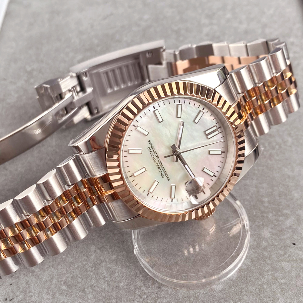 Customized Two Tone Rose Gold  – Jewelry Style Watches recenzja i cena
