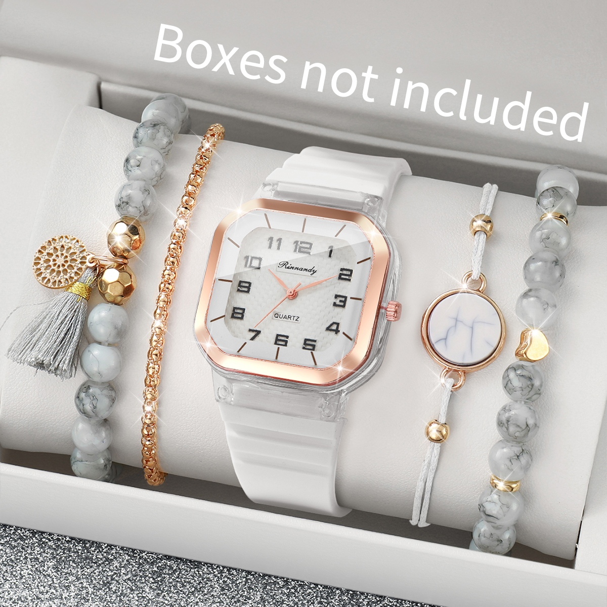 5PCS Fashion Square Arabic Dia – Jewelry Making Watches recenzja i cena
